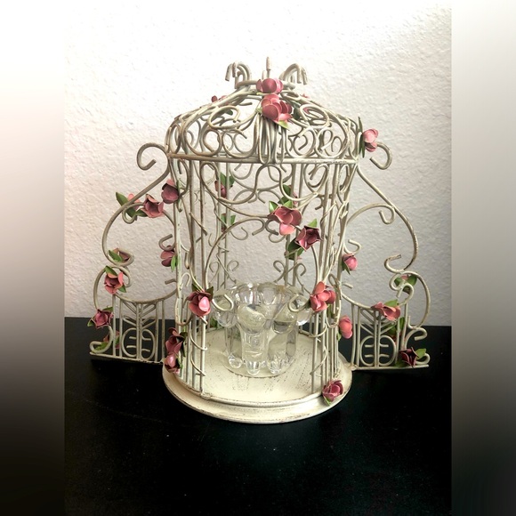PartyLite Rose Gazebo Candle Holder - Picture 1 of 3
